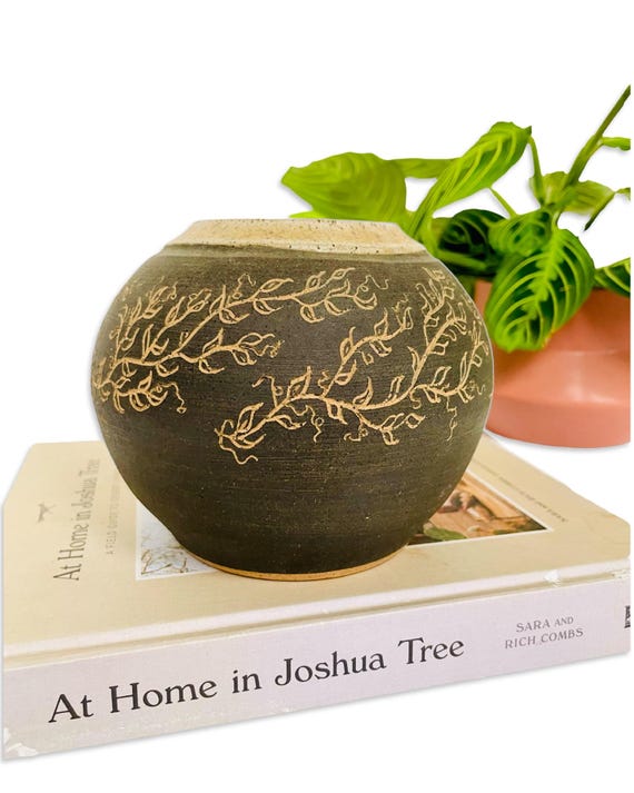 Vintage Studio Pottery Vase – Signed by Maria