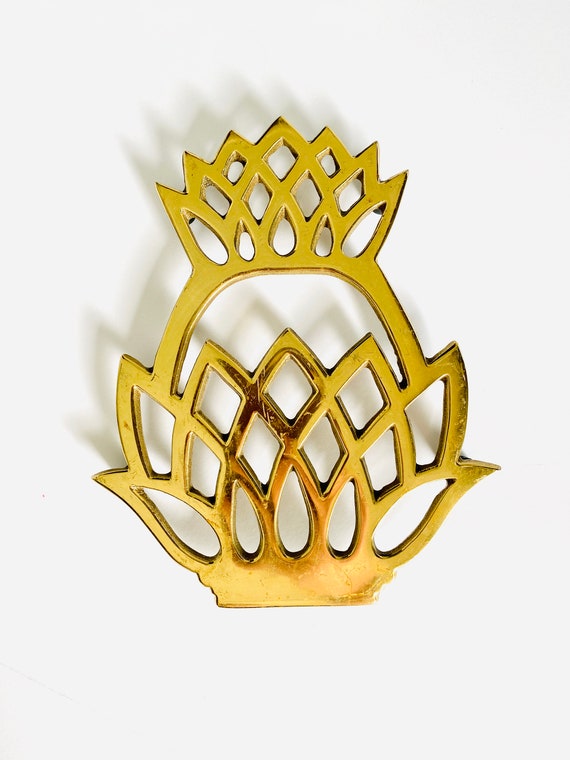 Vintage Brass Pineapple Trivet