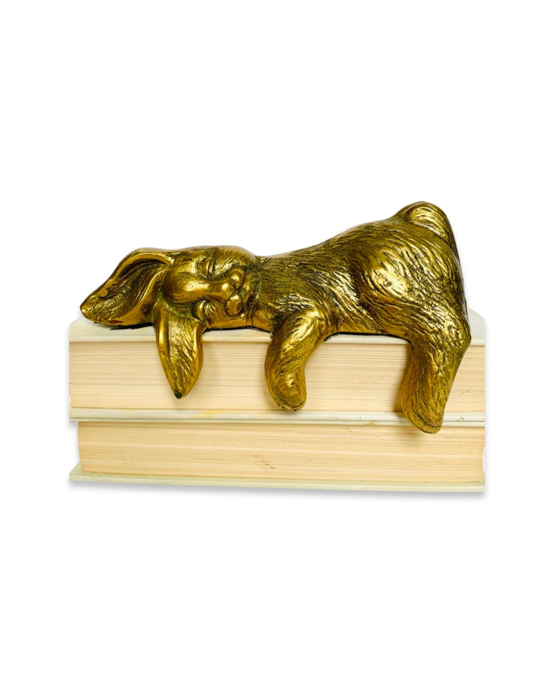 Vintage Brass Sleeping Bunny Rabbit