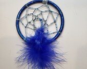 Small "Feeling Blue" Dreamcatcher: Indigenous Made - Free Shipping