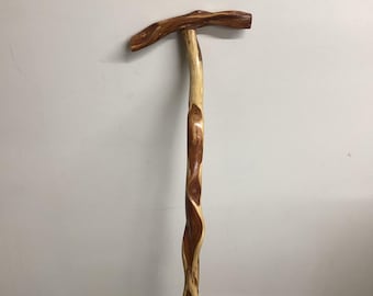 38-inch Hand Carved Diamond Willow Cane: Anishinaabe/Ojibwe Artisan Walking Stick