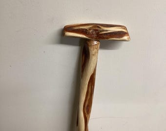 31-inch Hand Carved Diamond Willow Cane: Anishinaabe/Ojibwe Artisan Walking Stick