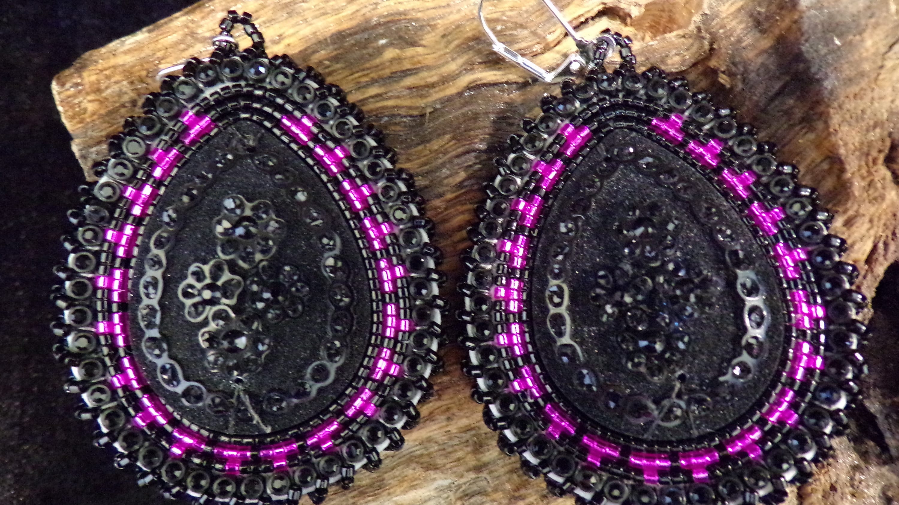Teardrop beaded best sale earrings