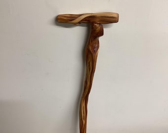 39-inch Hand Carved Diamond Willow Cane: Anishinaabe/Ojibwe Artisan Walking Stick