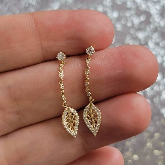 14k Canadian Gold Jeanie Bear Drop Earrings | Keir Fine Jewellery