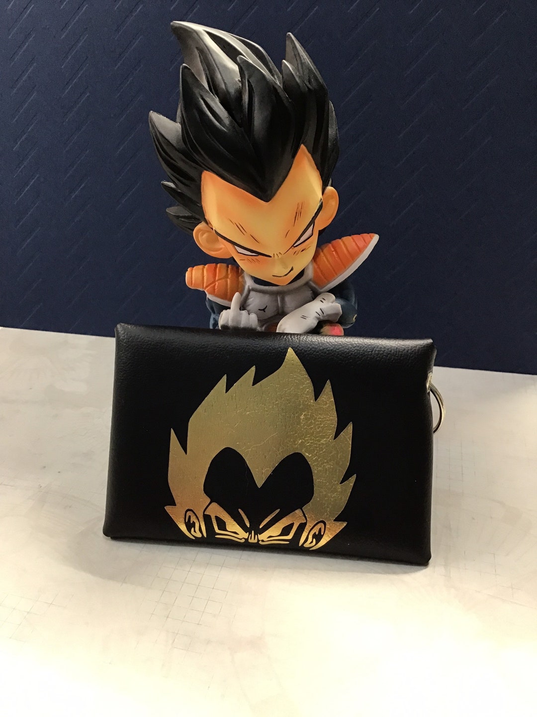 Anime Keychain Pouch, Vegeta Keychain Pouch, Card Holder, Gift for Him, Handmade Unique Keychain
