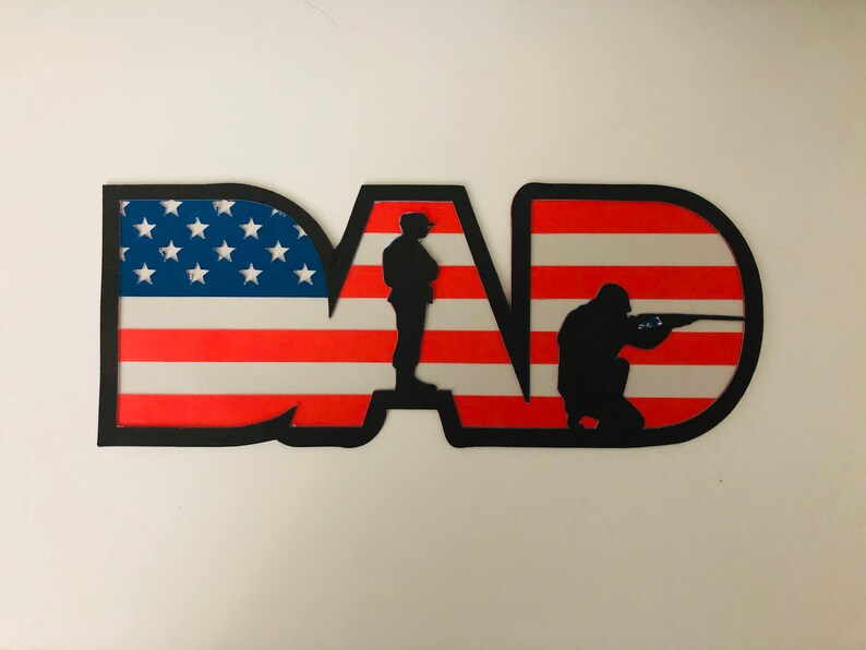 Download 3D Layer Dad Paper Cardstock SVG PNG JPG files for Cut | Etsy
