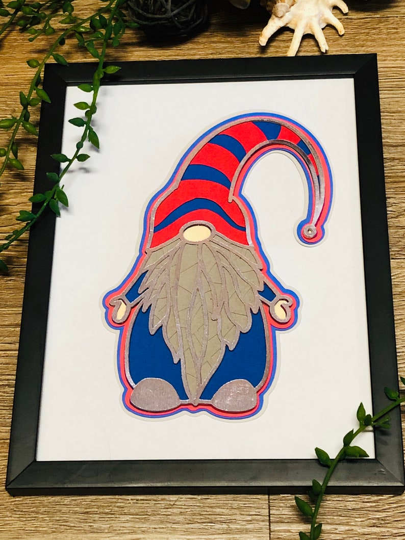 3D Layer Gnome Paper Cardstock SVG PNG JPG files for Cut ...