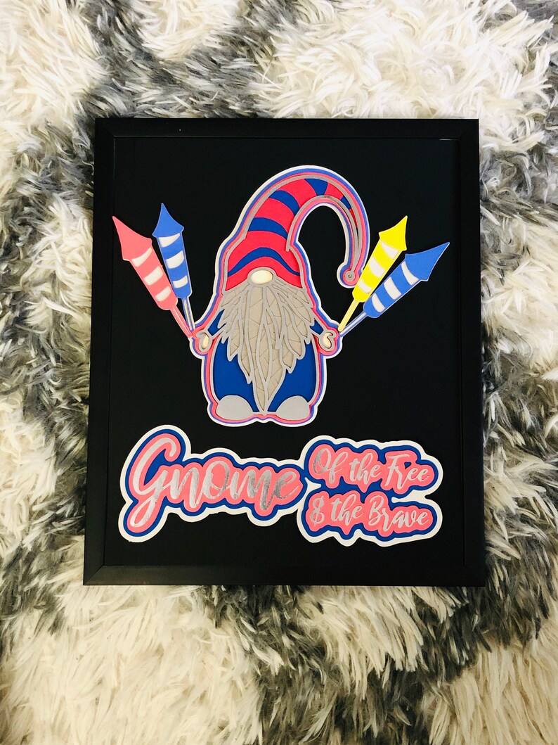 Download 3D Schicht Gnome Papier Karton SVG PNG JPG-Dateien für Cut | Etsy