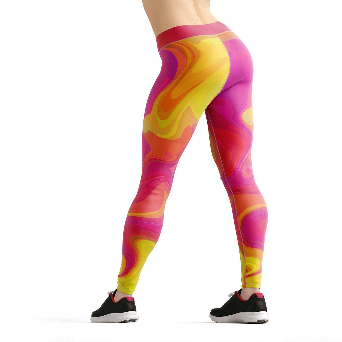 Sunrise Liquid Leggings Womens Yoga High Rise Workout Pants Etsy