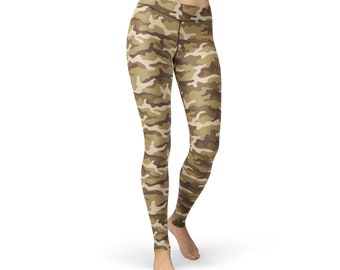 Camouflage Leggings Womens High Waisted Camo Workout Pants - Etsy