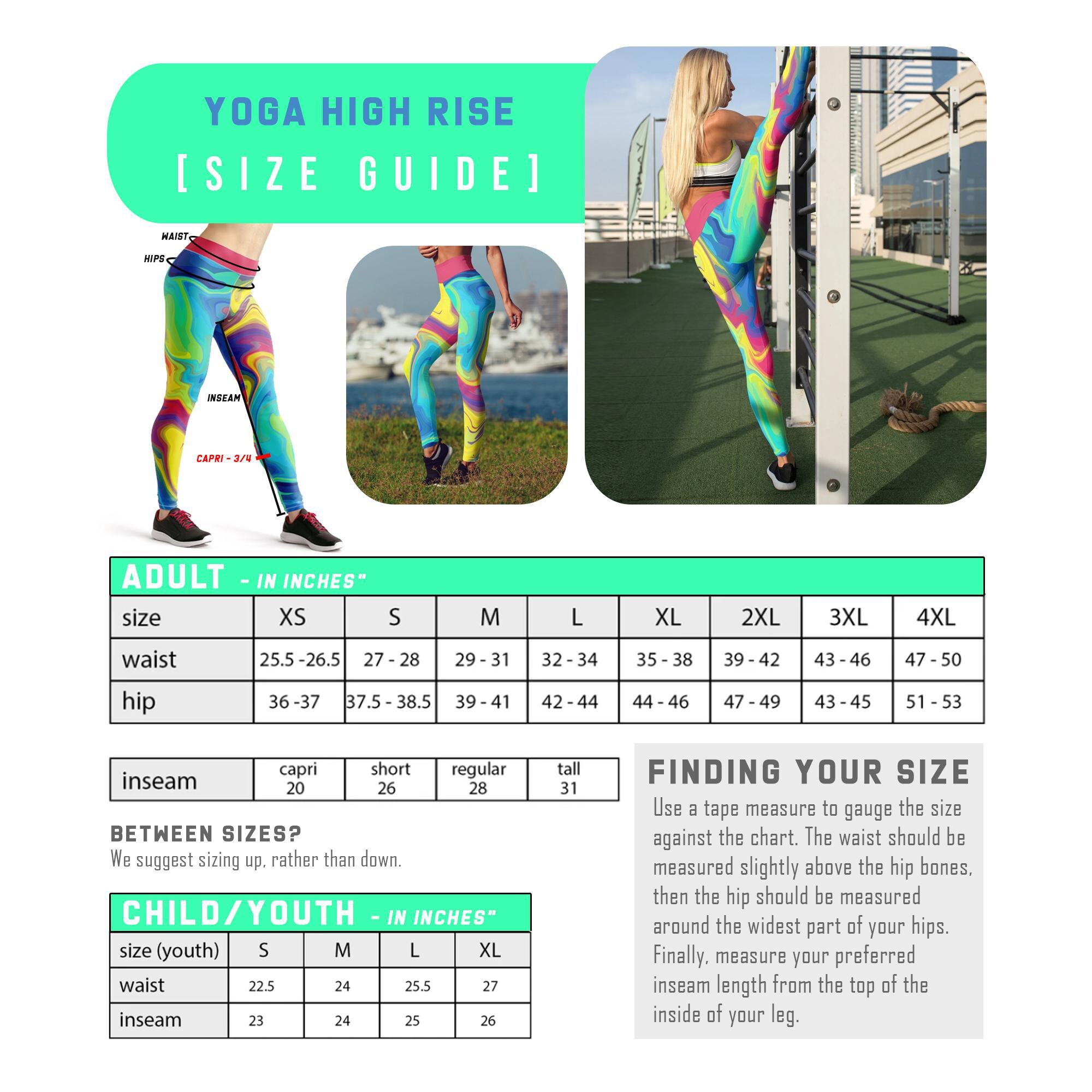 Rainbow Liquid Leggings Womens Yoga High Rise Workout Pants Etsy