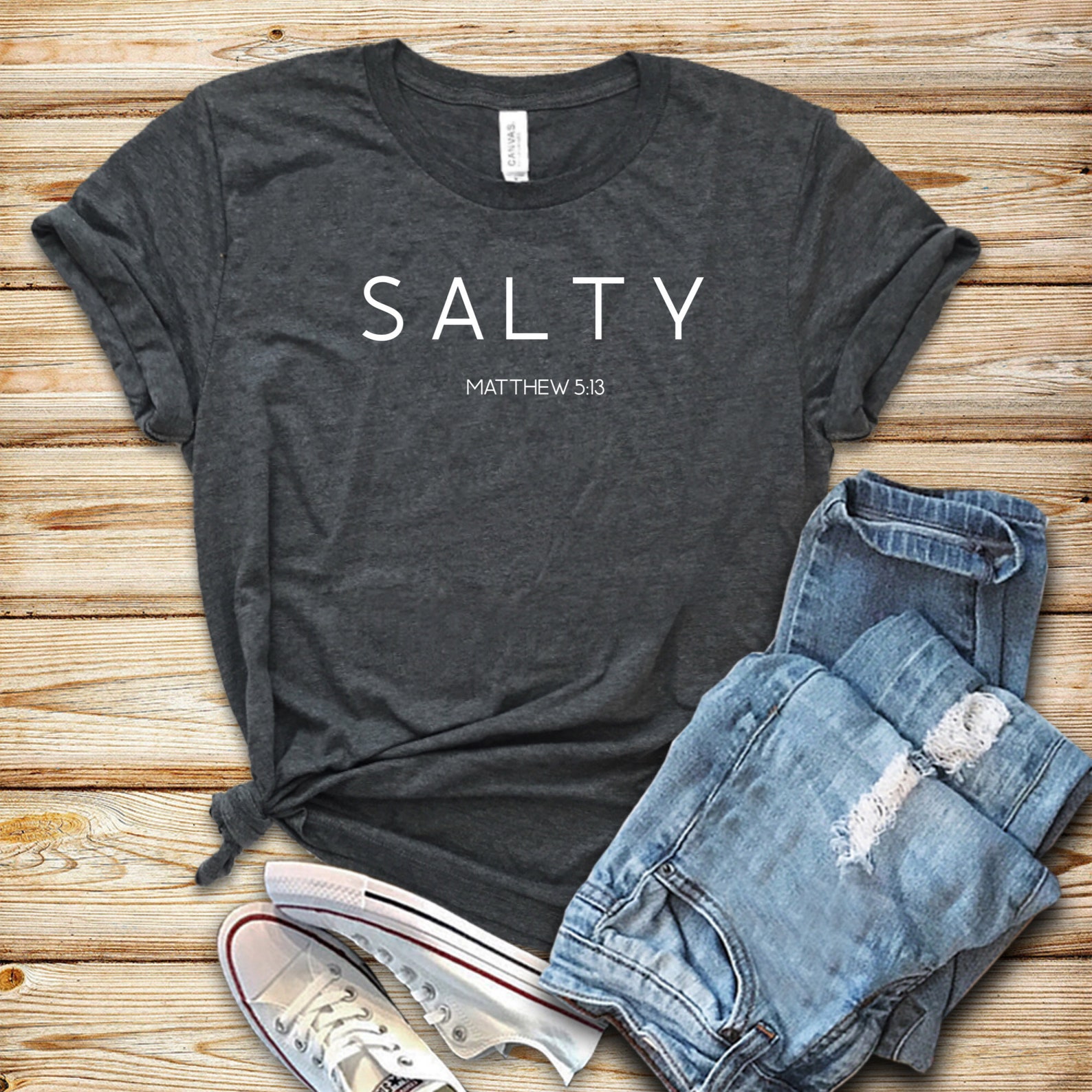 Salty Shirt Salt T Shirt Shirt Christian Shirt Faith Etsy