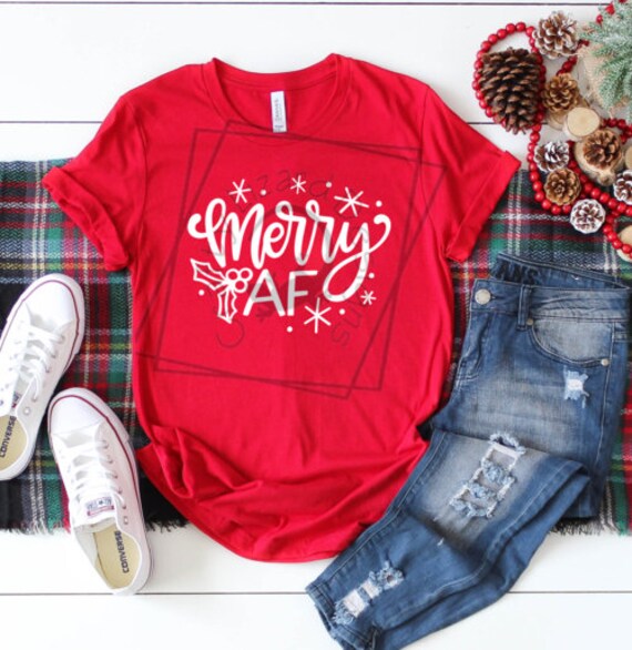Festive Af Ugly Christmas Apparel For Men And Women T-Shirt Festive Af Ugly Christmas Apparel For Men And Women T-Shirt