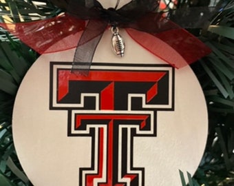 2022 Texas Tech Christmas Ornament Texas Tech Ornaments | Etsy