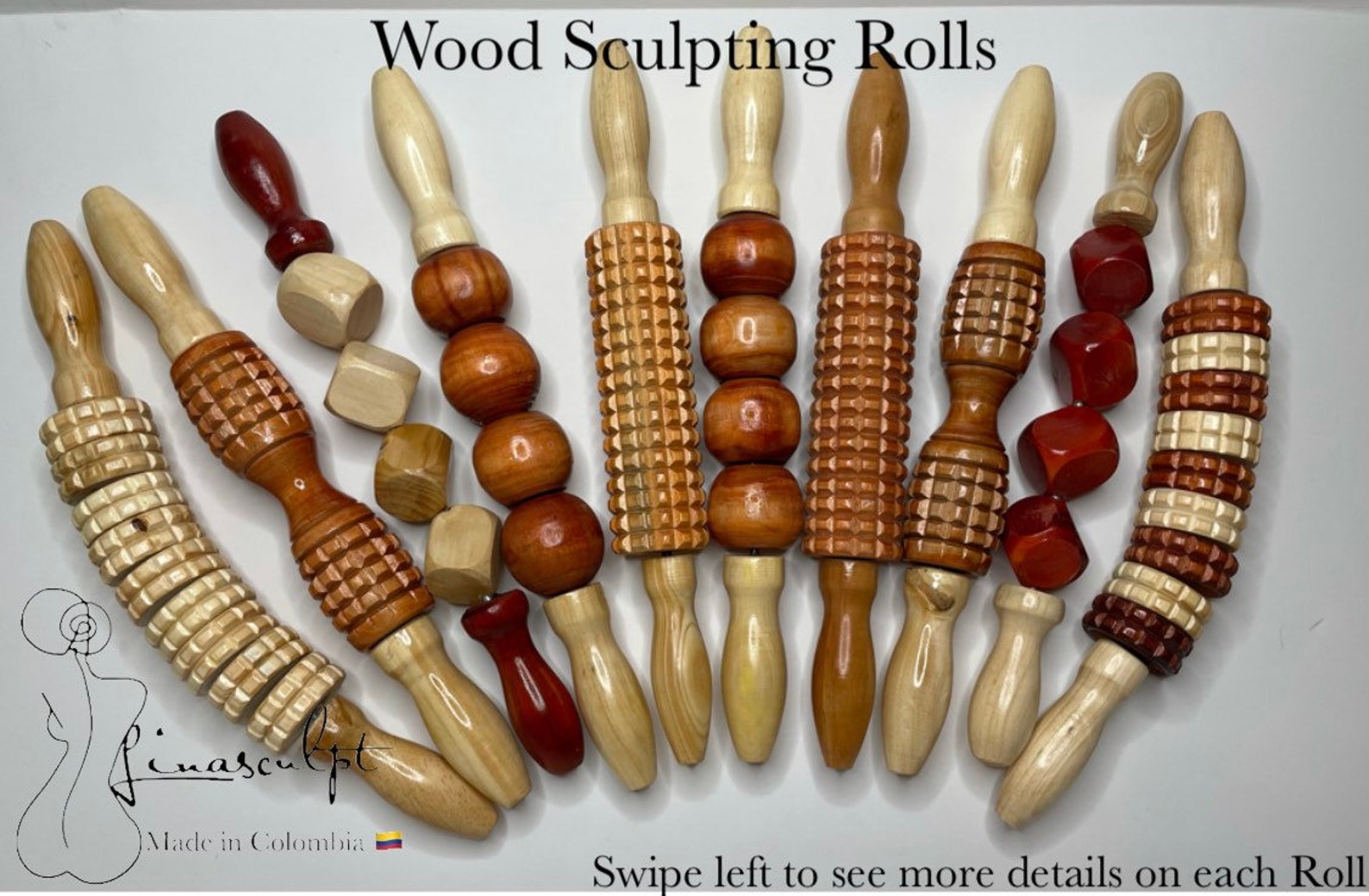 Body sculpting Wood therapy Rolls Each sold separately Etsy