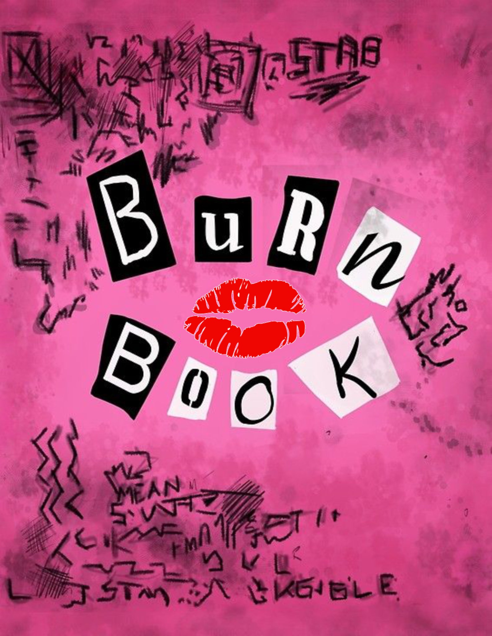 Mean Girls Book Cover PNG Etsy