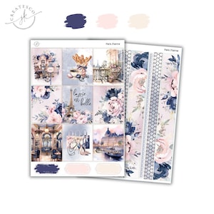 Vertikales Wochenpaket || Paris J'taime || Roségoldene Folie
