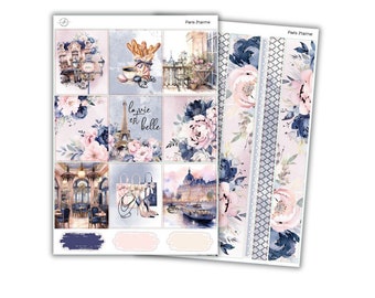 Vertical Weekly Kit || Paris J'taime || Rose Gold Foil