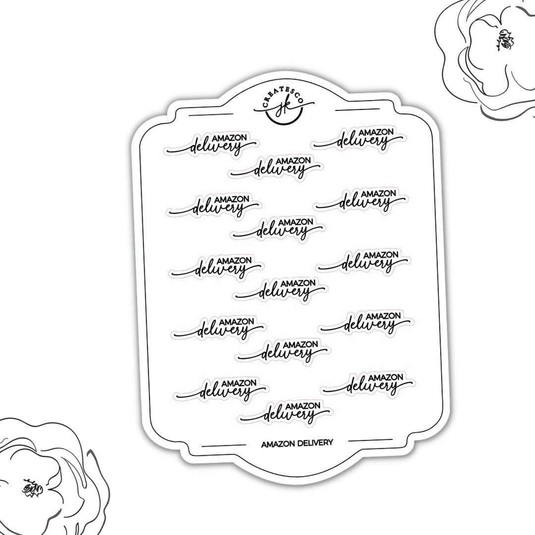 Script || Amazon Delivery || Sticker - Etsy