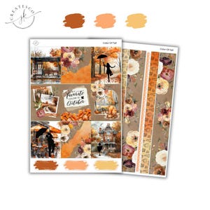Vertical Weekly Kit || Color Of Fall || Gold Foil