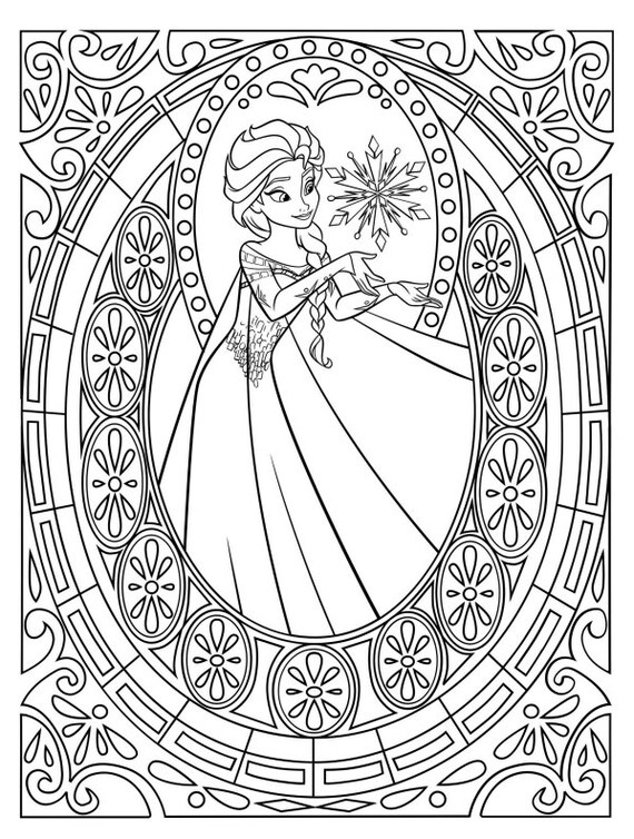 Frozen Coloring Pages For Adults