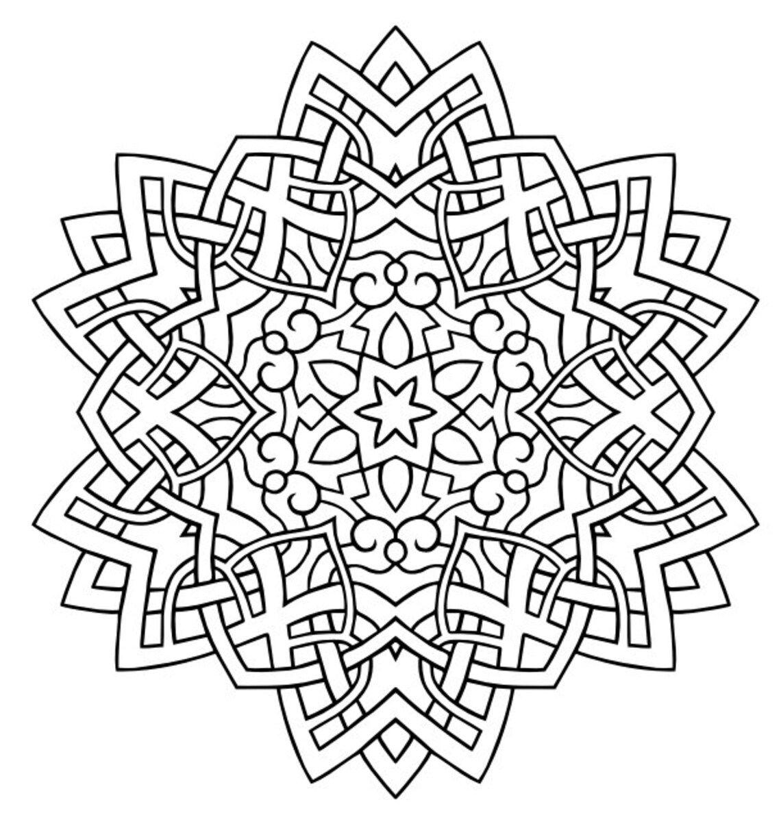 200 Digital Mandela Colouring Pages for Adults and Children - Etsy