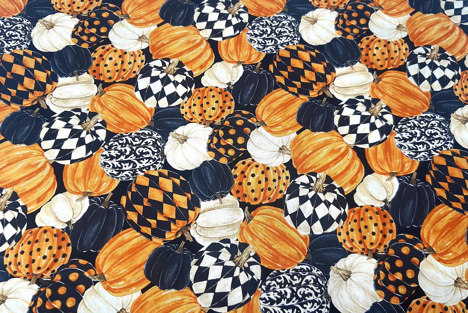 Pumpkin Fabric Northcott Studio Novelty Fabric 100 Cotton Etsy