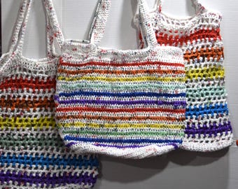 Plarn Bags for Shopping, Laundry, Beach, etc - NOW WIDER!