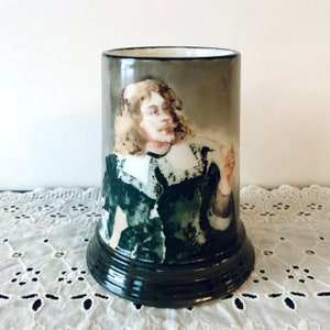 Jarra de limoge antigua de porcelana John Pouyat