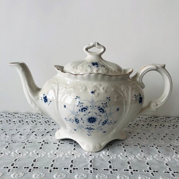 1990’s James Kent Old Foley Blue Flower Ceramic Teapot