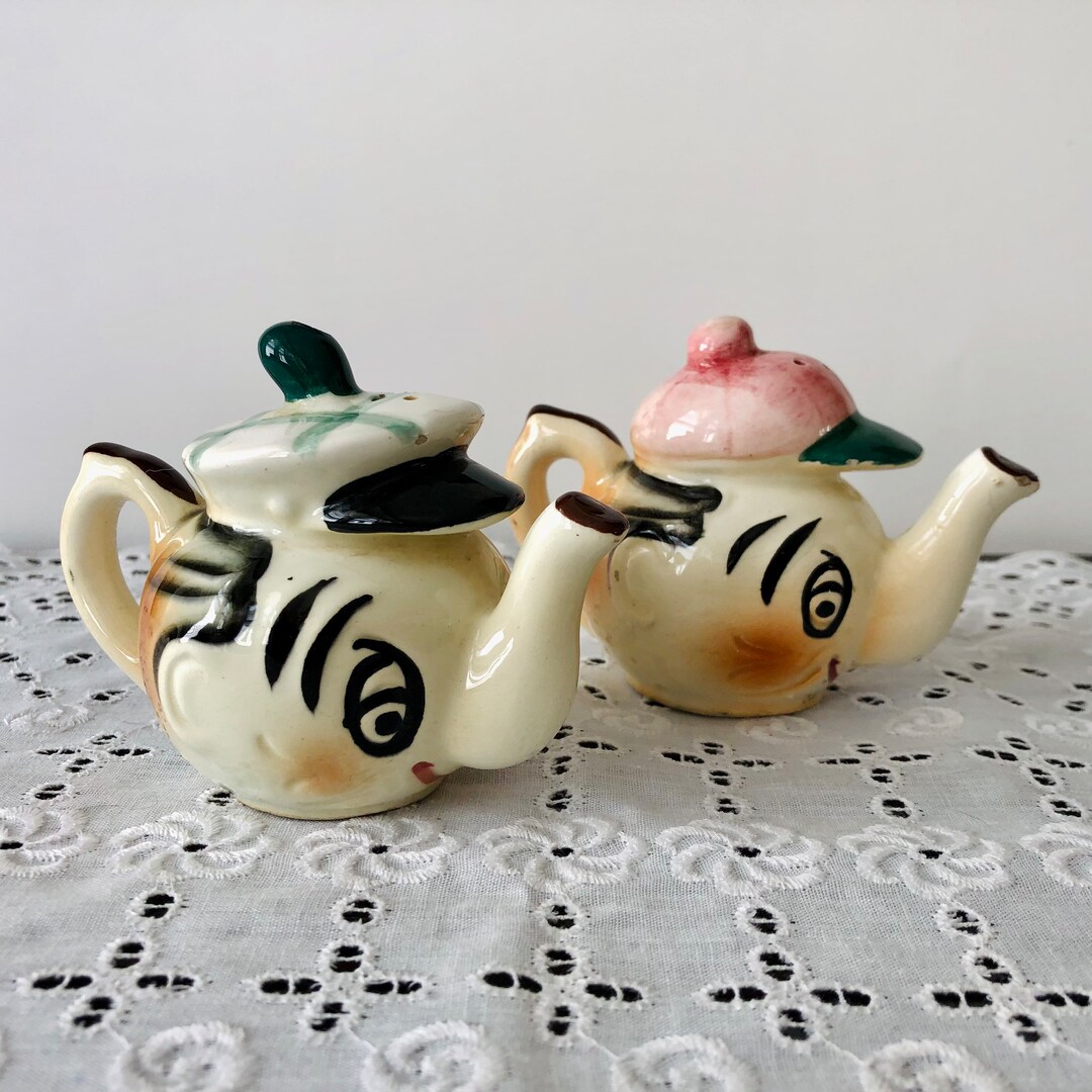 Vintage Teapots Salt & Pepper Shakers Etsy
