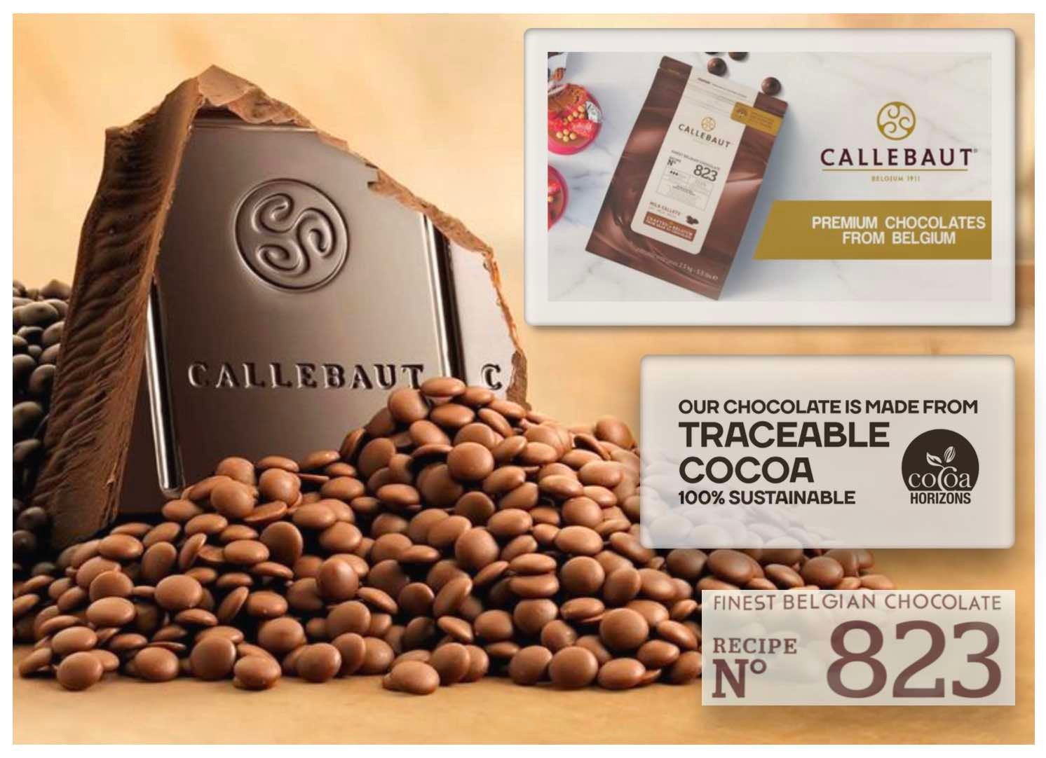 Callebaut 823 33.6% Milk Couverture Chocolate Callets