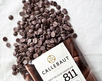 Callebaut Recipe 811 Dark 54.5% Couverture Belgian Chocolate Callets