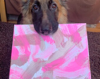 Painting By Schultz - PUPPY KISSES