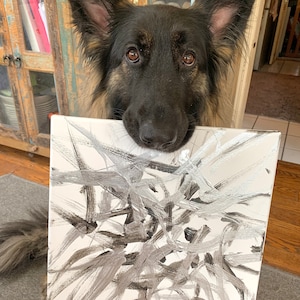 SUNKOO DIY Dog Painting Diamond Art Dog, Full Drill German Shepherd Paint  with Diamonds Dog Embroidery Kits Arts for Wall Decor,12×16