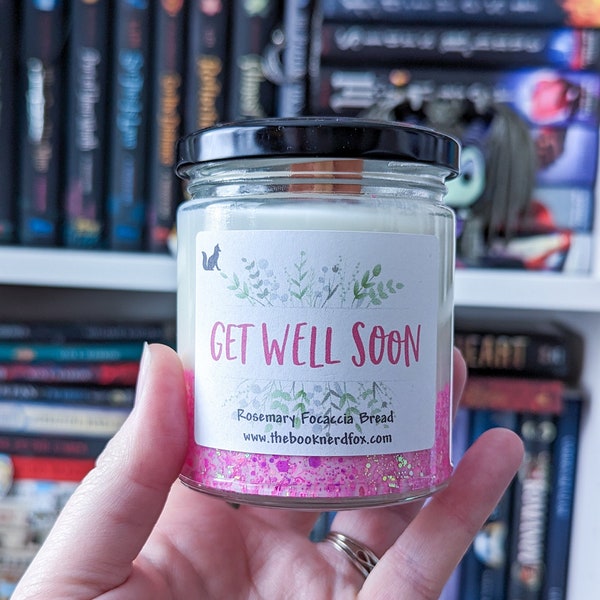 Get Well Soon Soy Wax Candle, Rosemary Focaccia Bread Candle, Home Sweet Home Scent, Freshly Baked Bread, Get Well Soon Gift, Care Package