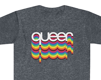 Camiseta Queer Rainbow Gay (Orgulho, LGBTQ)