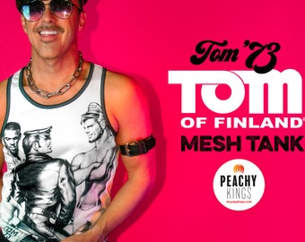 Tom of Finland Tank Top — "TOM 73" (Mesh, Shirt, Gay, Lederhose,)
