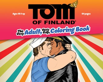 Tom of Finland Adult Coloring Book ( Gay, Queer, LGBTQ, Leather Pants, Naked, Men, Comic)