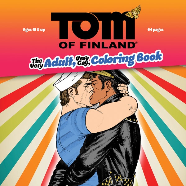 Tom of Finland Adult Coloring Book ( Gay, Queer, LGBTQ, Leather Pants, Naked, Men, Comic)