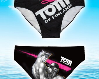 Tom of Finland Swim Brief "BLACK"  (gay, bikini, Swimsuit)