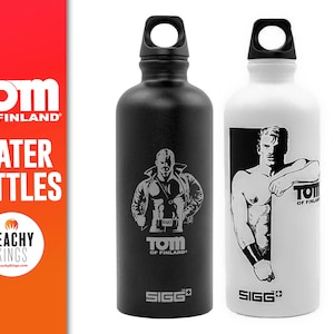 Tom of Finland SIGG Water Bottle (Black, White, Leather, Gay)