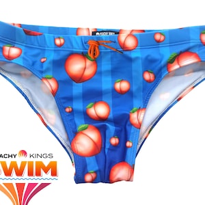 PEACHY Swim Brief  (gay, bikini, Swimsuit, peach, butt)