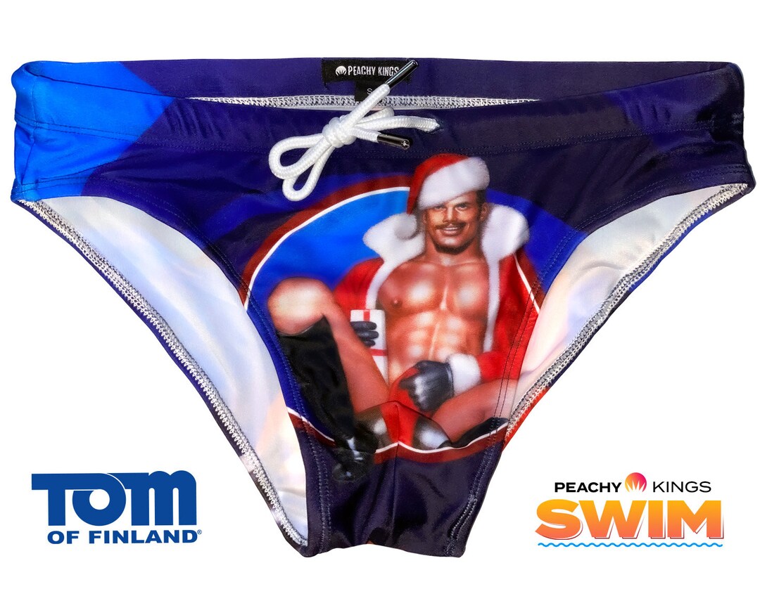 Tom of Finland santa Swim Brief gay, Bikini, Swimsuit Etsy