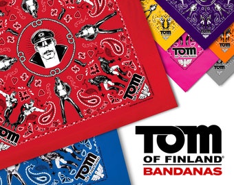 Tom of Finland Bandana (Gay Hankie, Shirt, Fetish, Leather Pants, Queer, face mask, Pride)