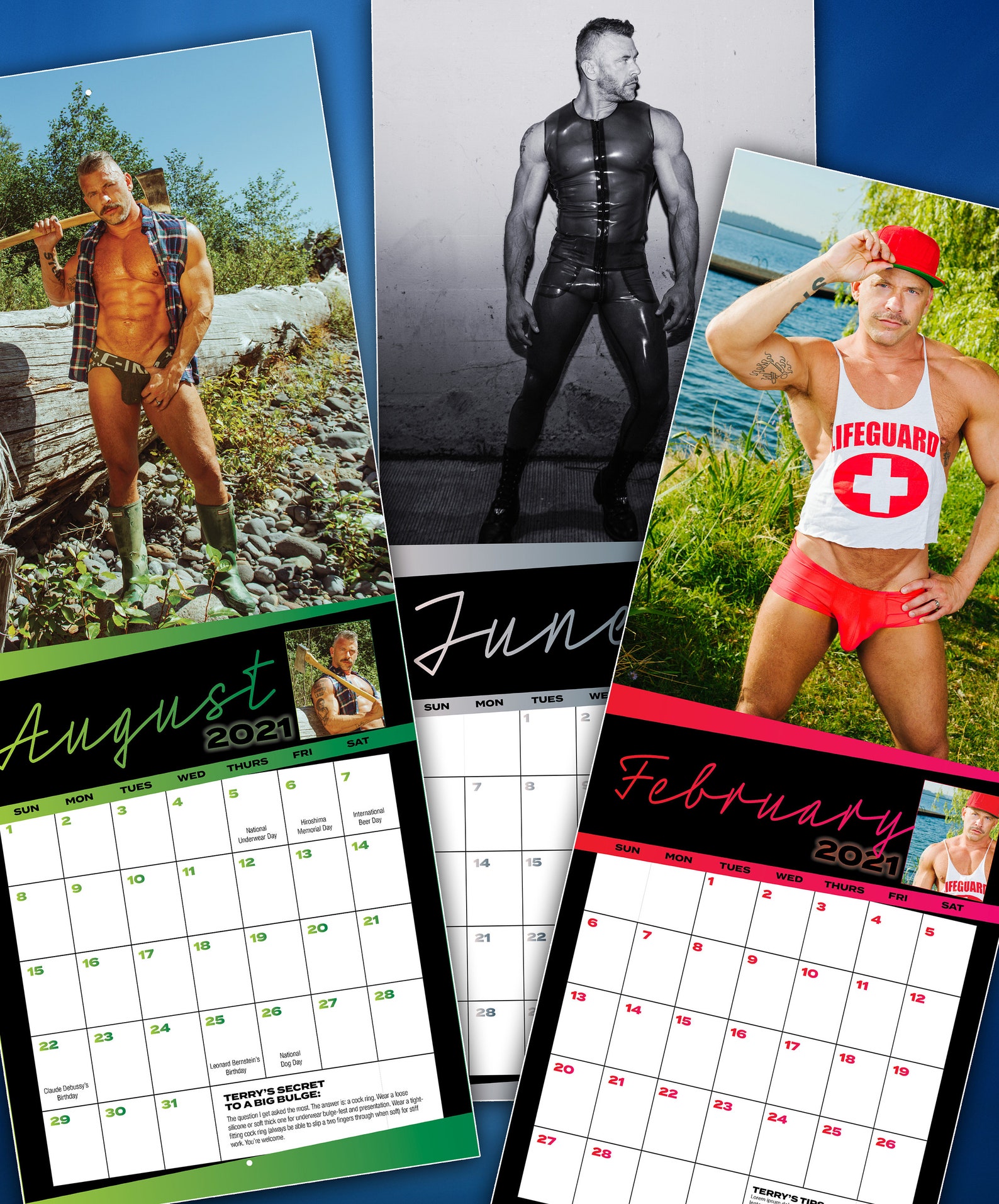 Terry Miller Daddy Calendar 2021 Gay Kinky Etsy