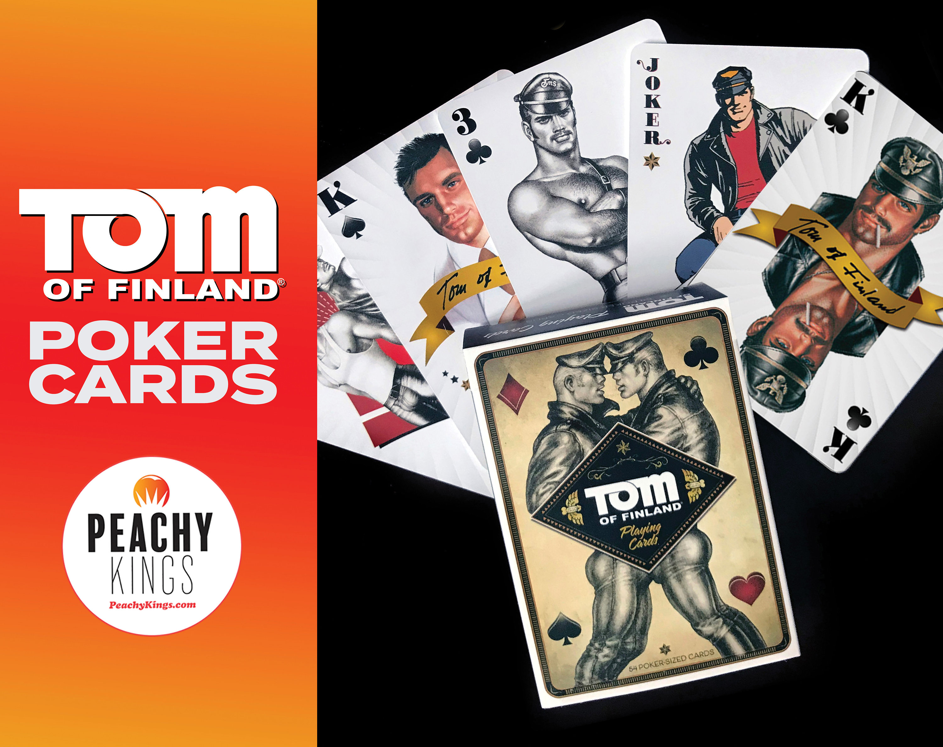 Tom of Finland Playing Cards (Gay, Print, Kinky, Leather Pants, Poker, Games)