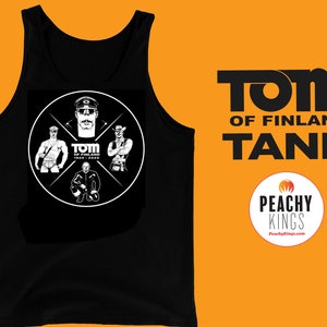 Tom of Finland Tank Top - 100 years  (gay, leather pants, boots, kinky, T-shirt, mens)