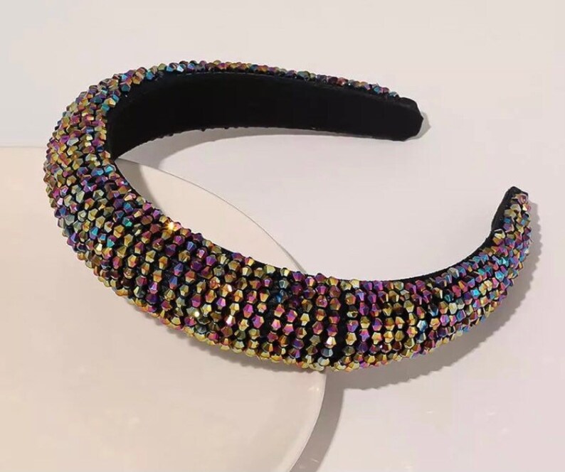 Rhinestone headbands diamond crystal headbands bejeweled Etsy
